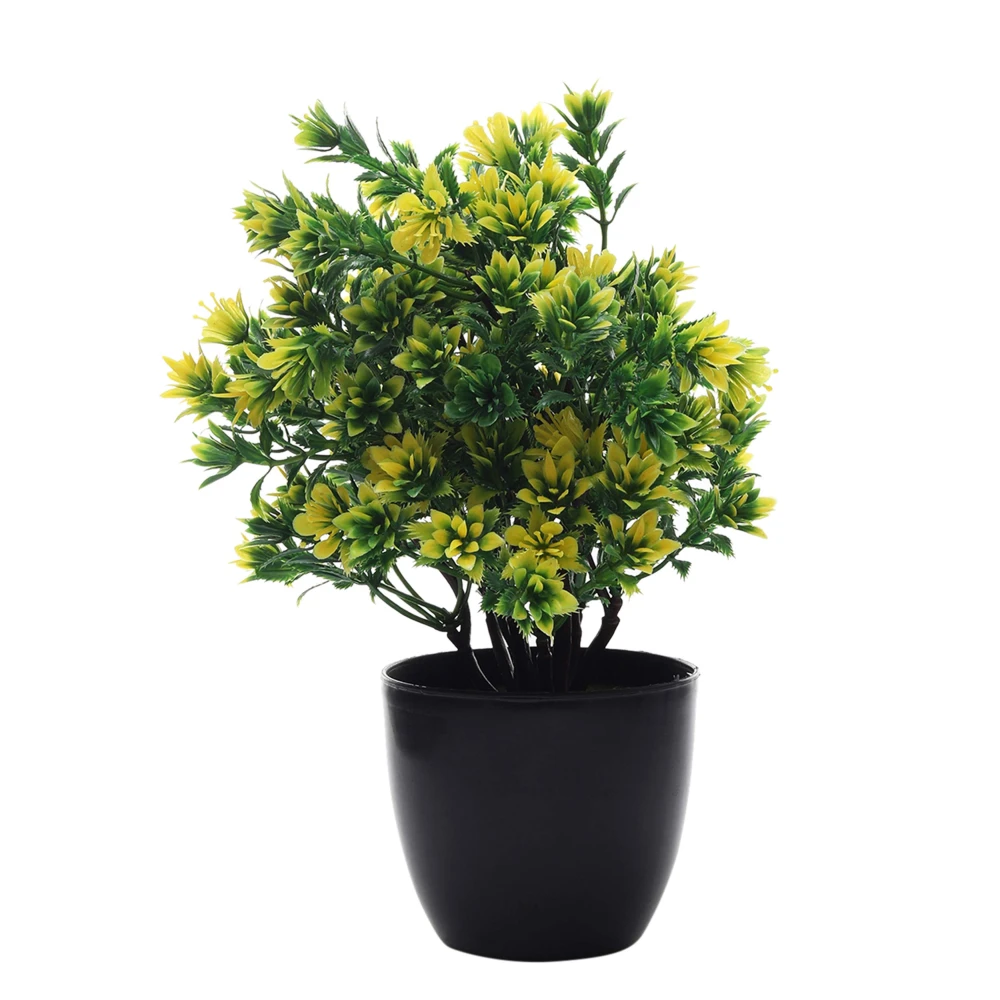 FOLIYAJ Artificial Plant Flower Bonsai Tree with Pot for Home Decor Living Bed Rooms and Office