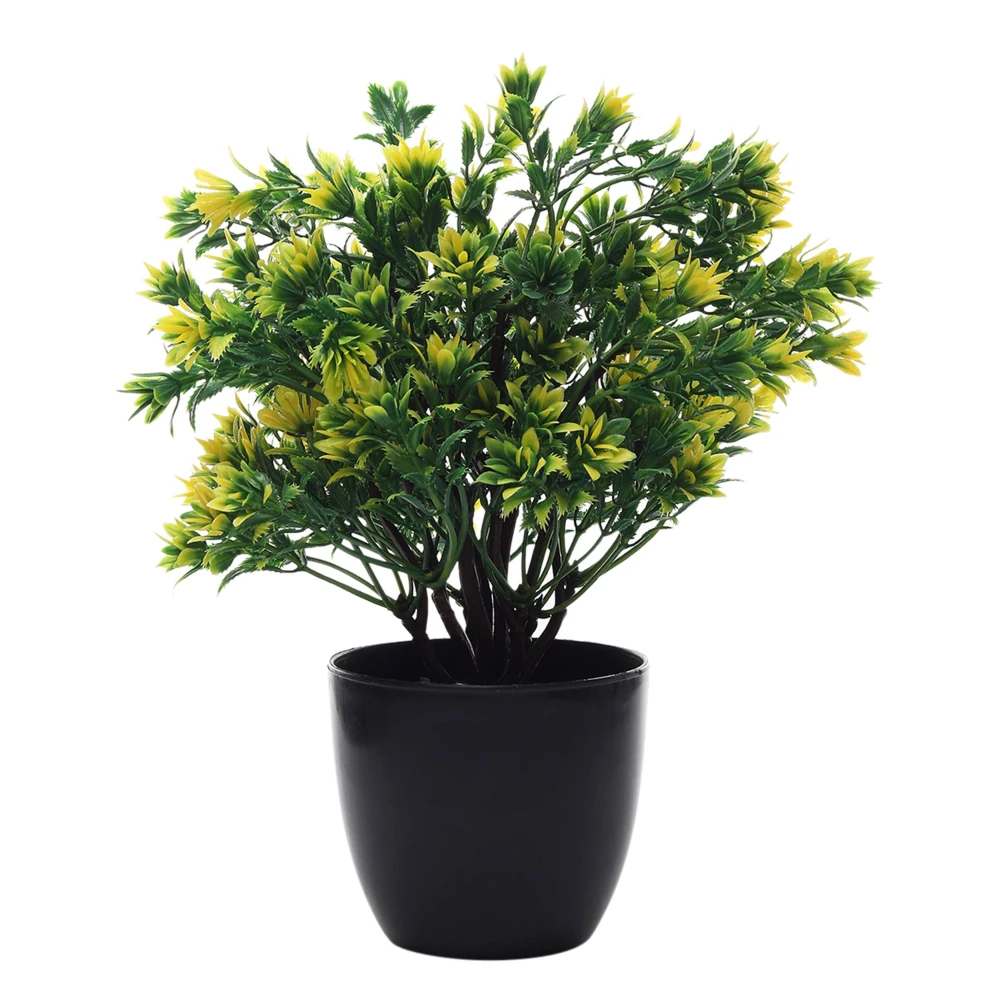 FOLIYAJ Artificial Plant Flower Bonsai Tree with Pot for Home Decor Living Bed Rooms and Office