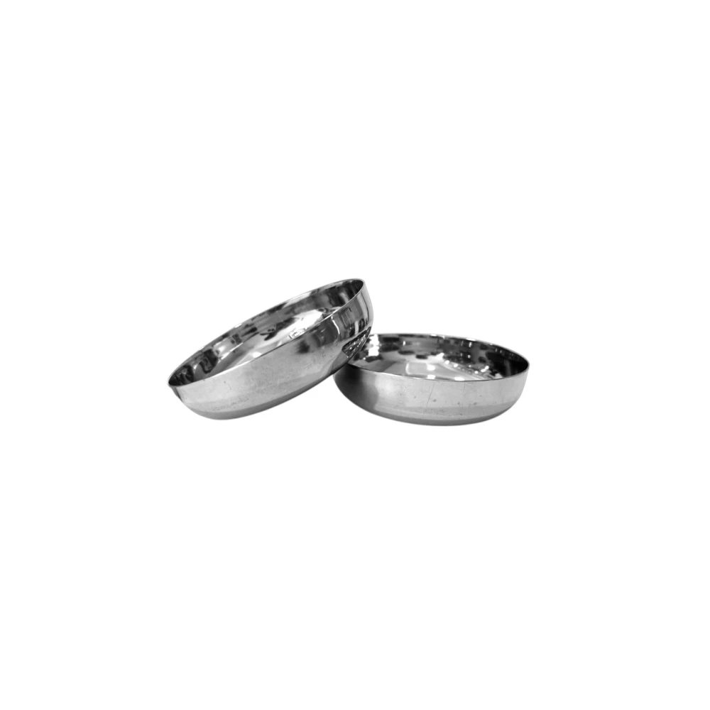 Multi-Purpose SS Indian Serving Bowls – Set of 2 (Ideal for Pongal, Upma & Halwa)