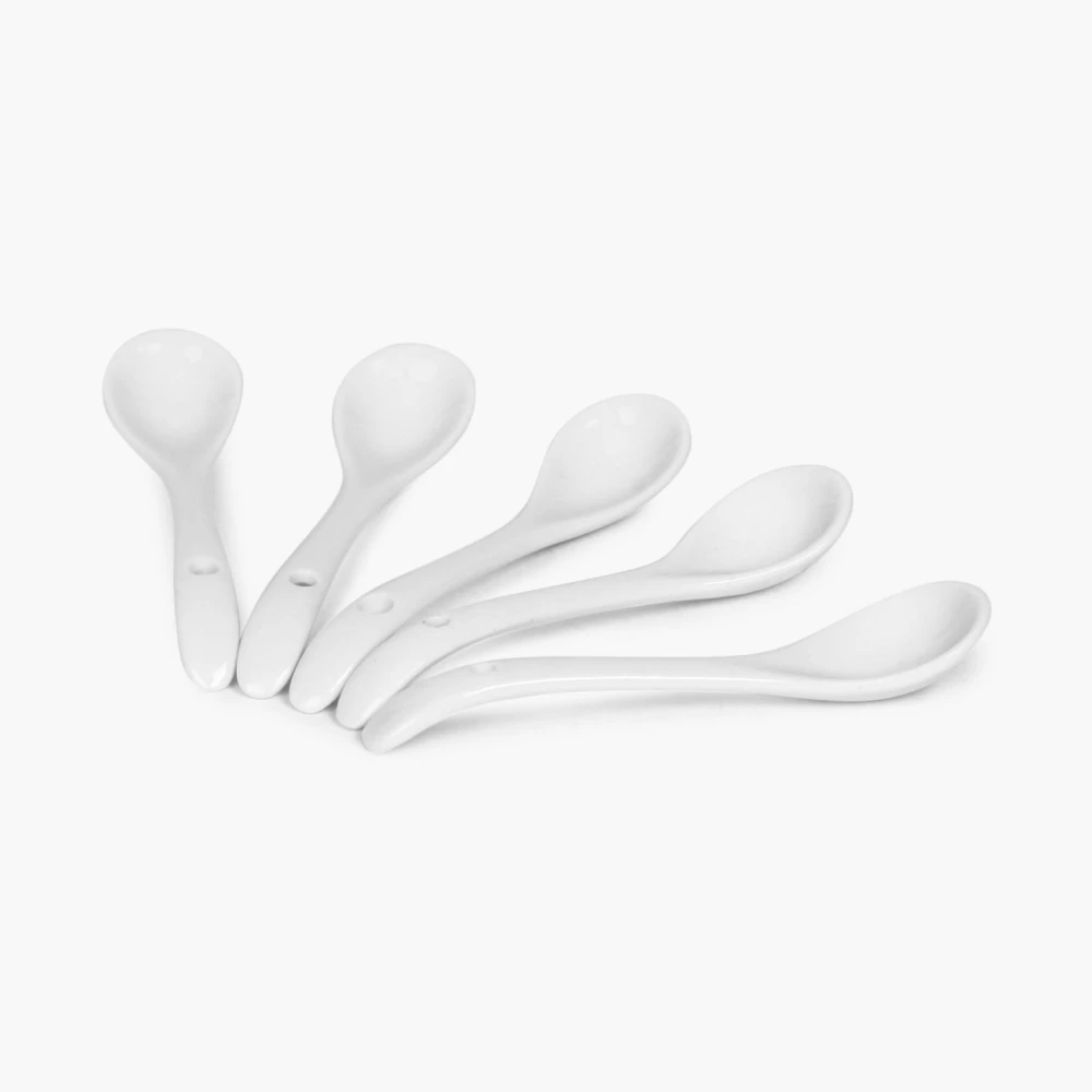 Multi-Purpose Curved Handle Chutney Spoon (Pack Of 6)