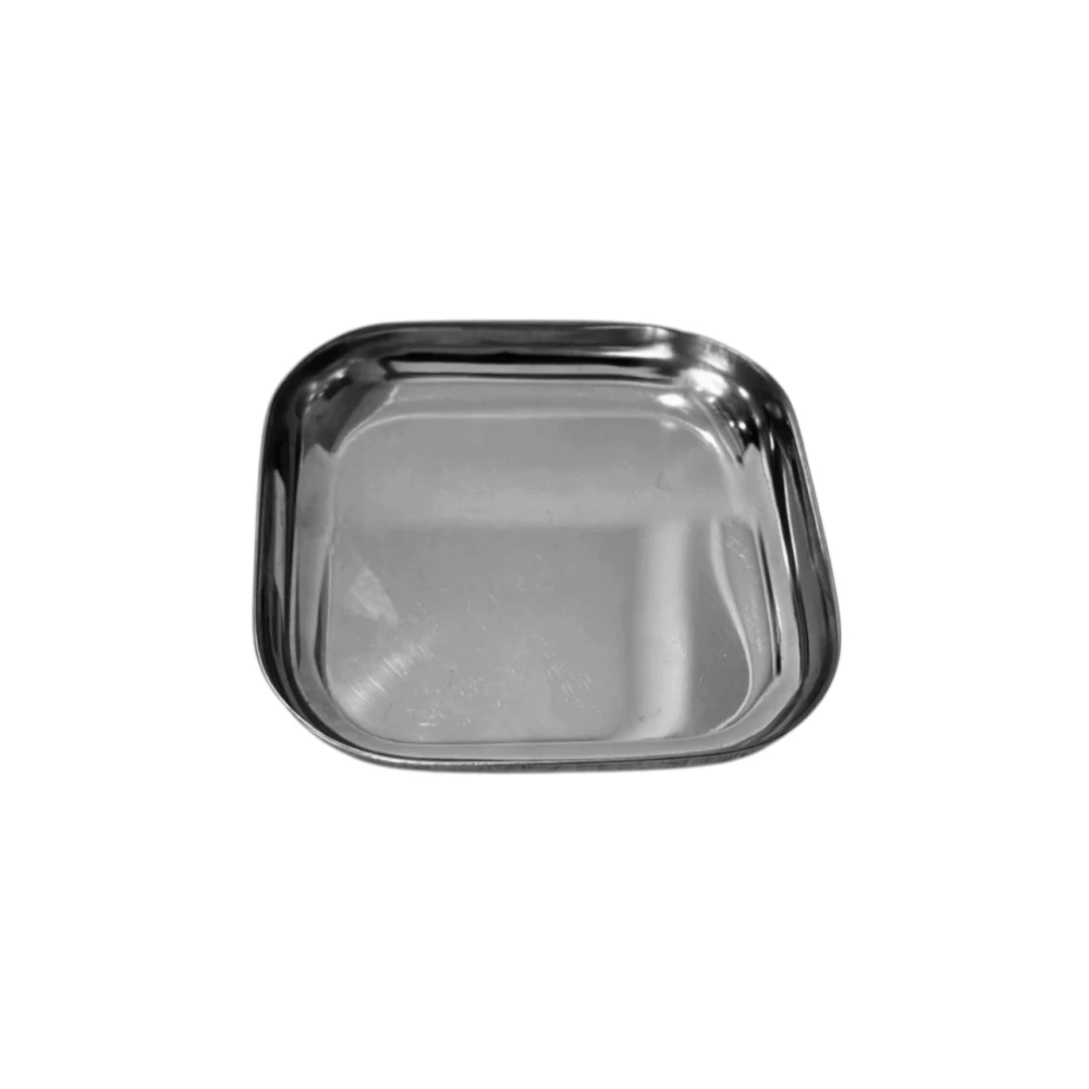 S.S Square Snacks Plate (Pack Of 2) - L (17