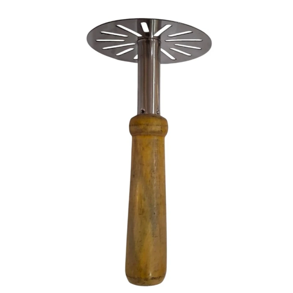 Heavy-Duty S.S. Potato Masher with Comfort Grip Wood Handle