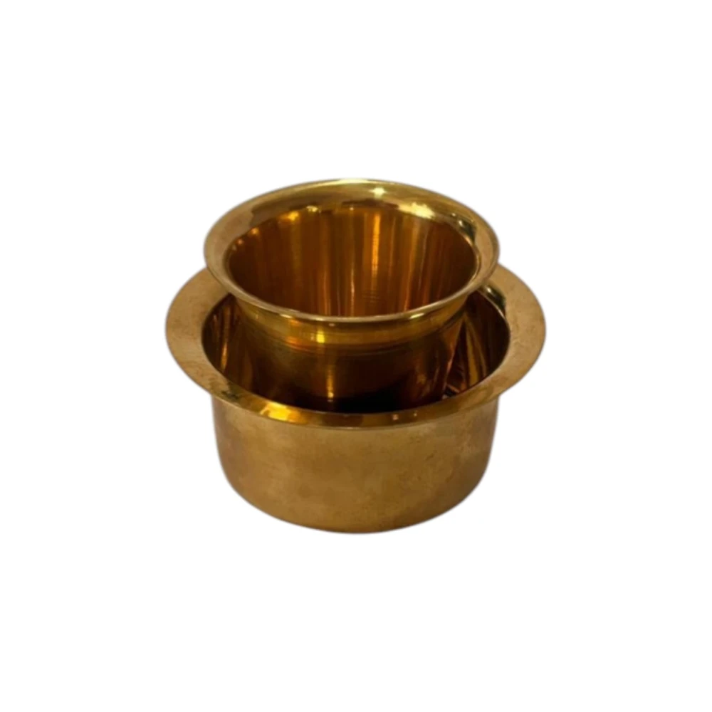 Authentic Brass Filter Coffee Set (Pack of 1)