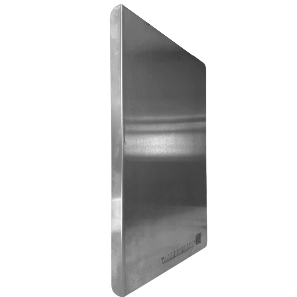 S.S Kitchen Prep Board - Stay-Put Edge & Measurement Guide (Pack Of 1)