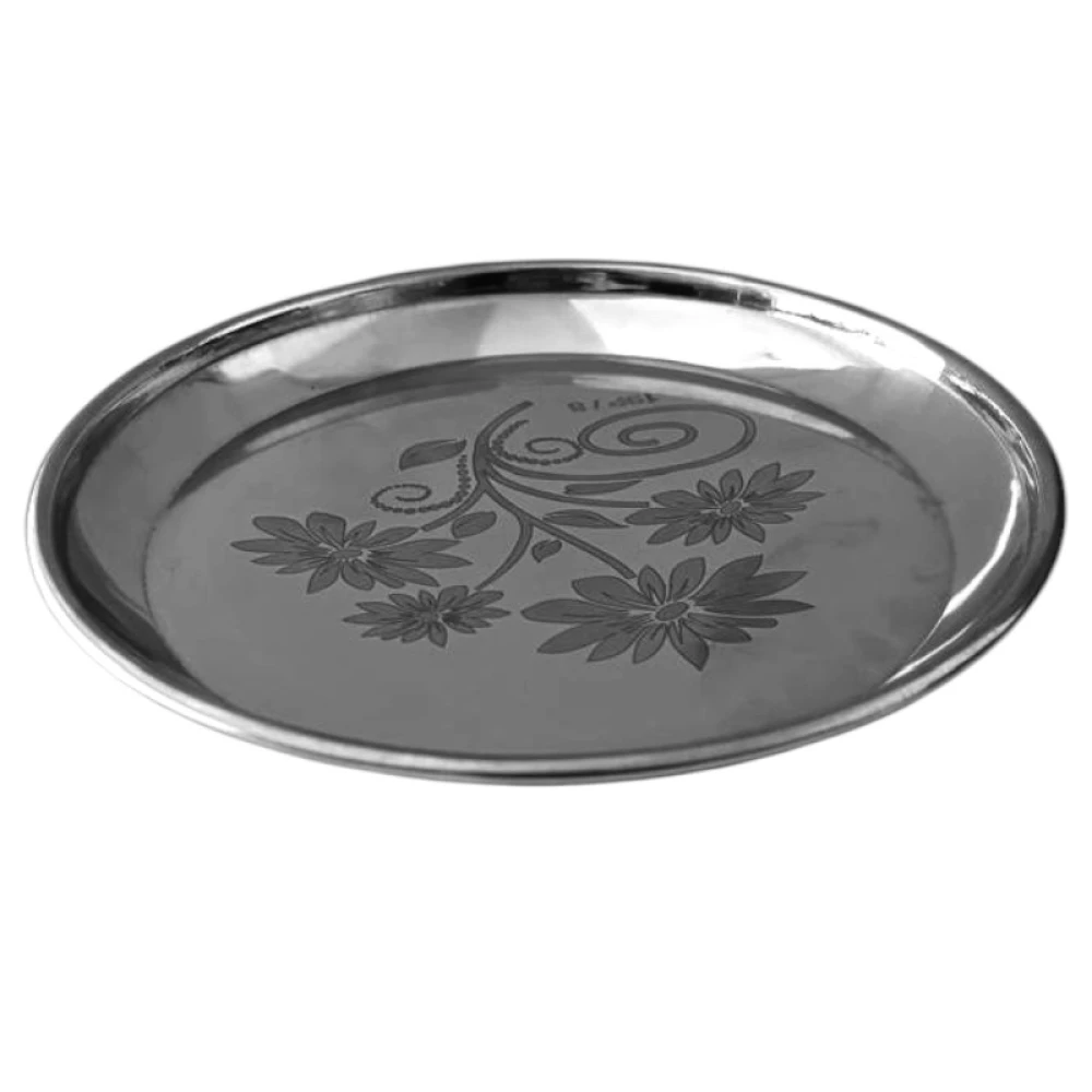 S.S. Round Prasadam & Puja Plate (Pack of 2)