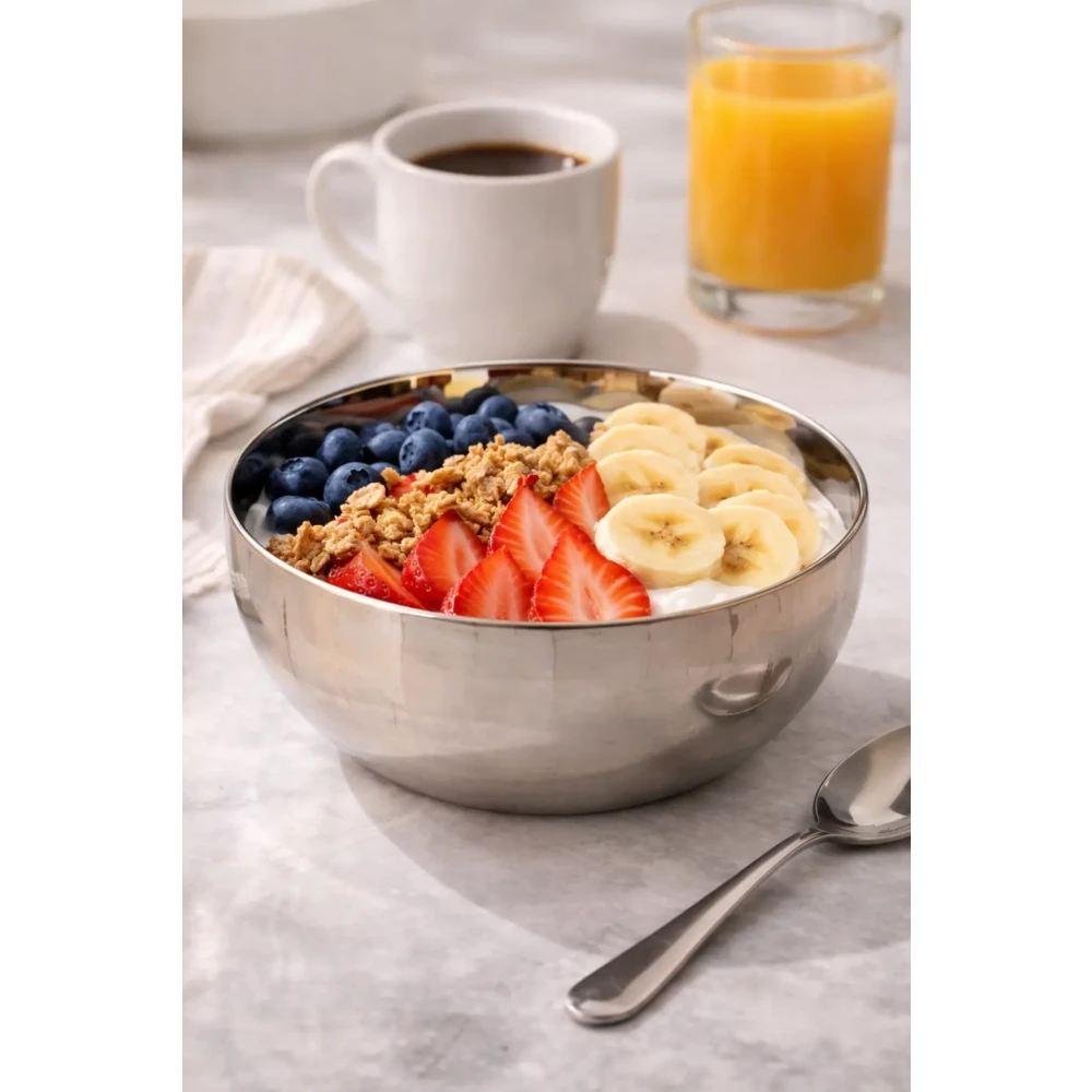 S.S Fruit Bowl/Cup (Pack Of 2)