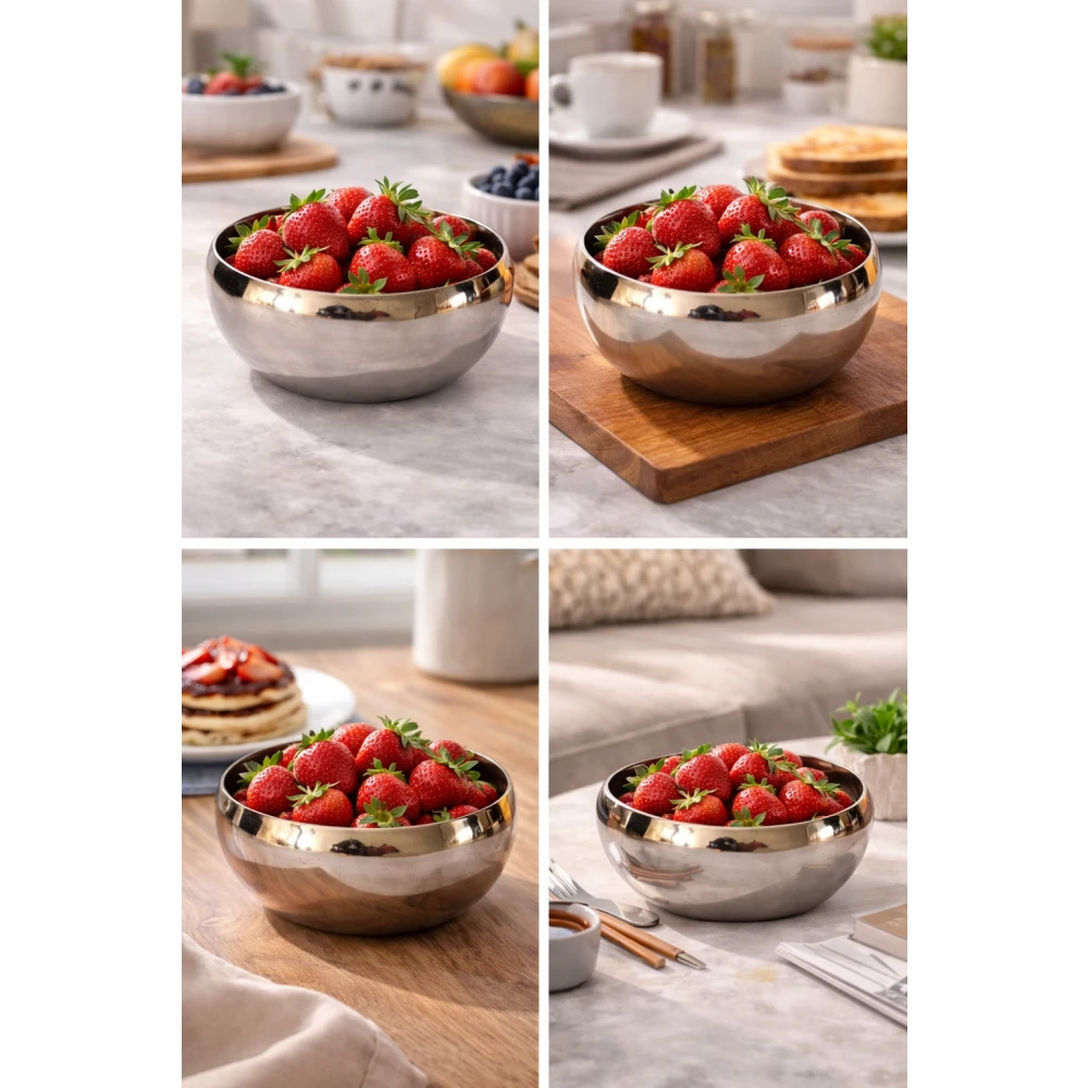 S.S Halwa/Strawberry Bowl/Cup (Pack Of 2)
