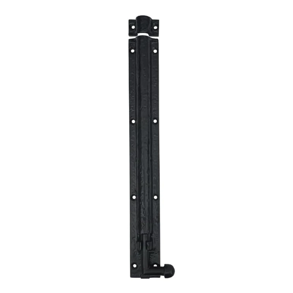 Shristy Hardware 24" "Elishua Black Antique Iron Door Bolt (Pack of 1 Black Powder Coated Finish)