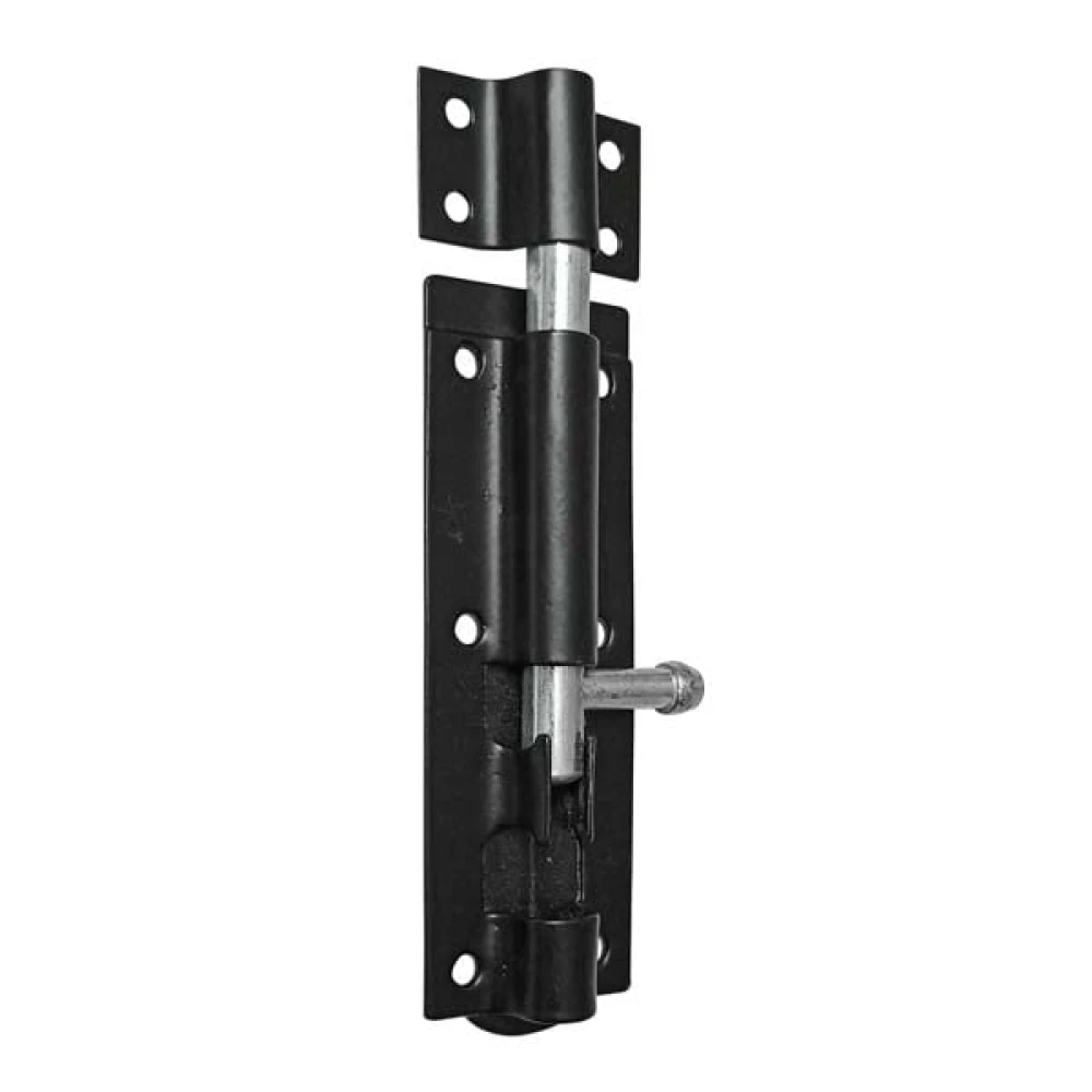 Shristy Hardware 5“ “Abishur” Iron Barrel Bolt - (Black Powder Coated Finish) - Supplied as 1 Piece per Pack