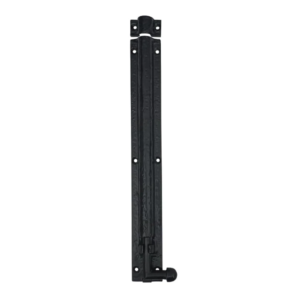 Shristy Hardware 12" "Elishua Black Antique Iron Door Bolt (Pack of 1 Black Powder Coated Finish)
