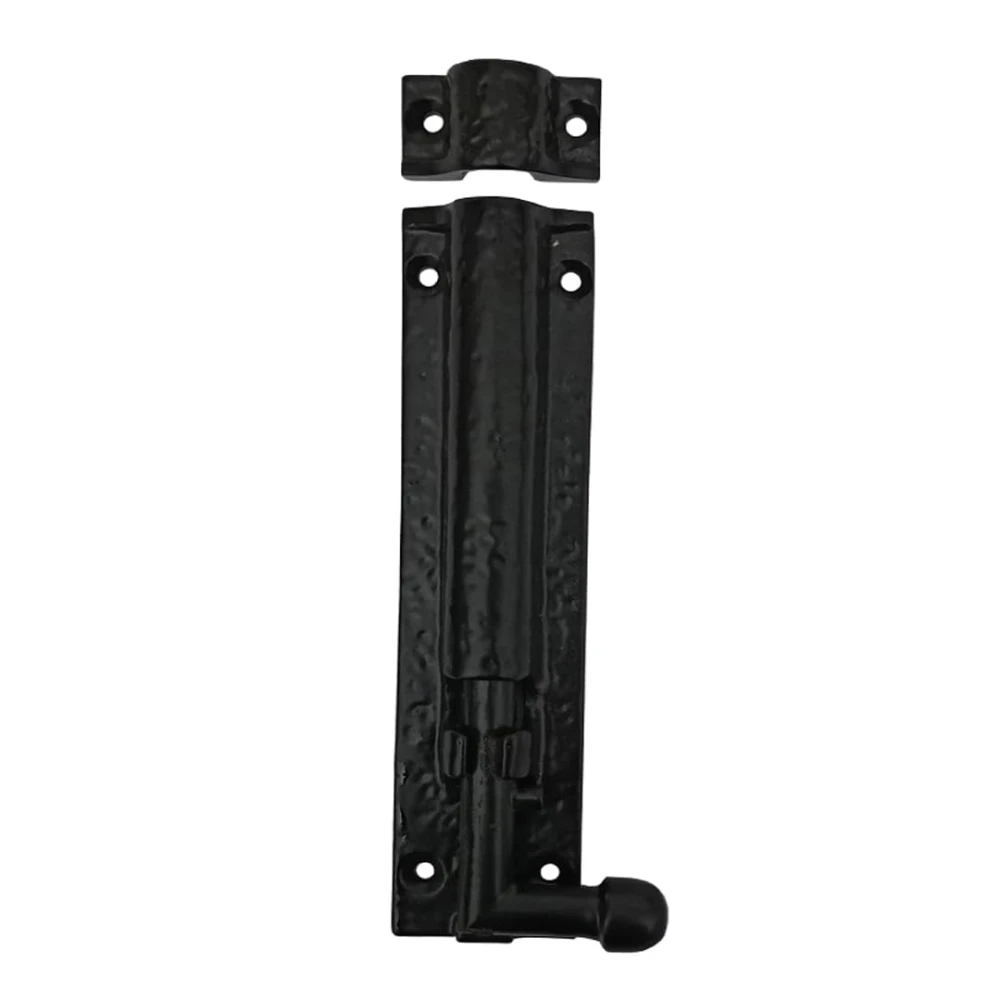 Shristy Hardware 6" "Elishua Black Antique Iron Door Bolt (Pack of 1 Black Powder Coated Finish)