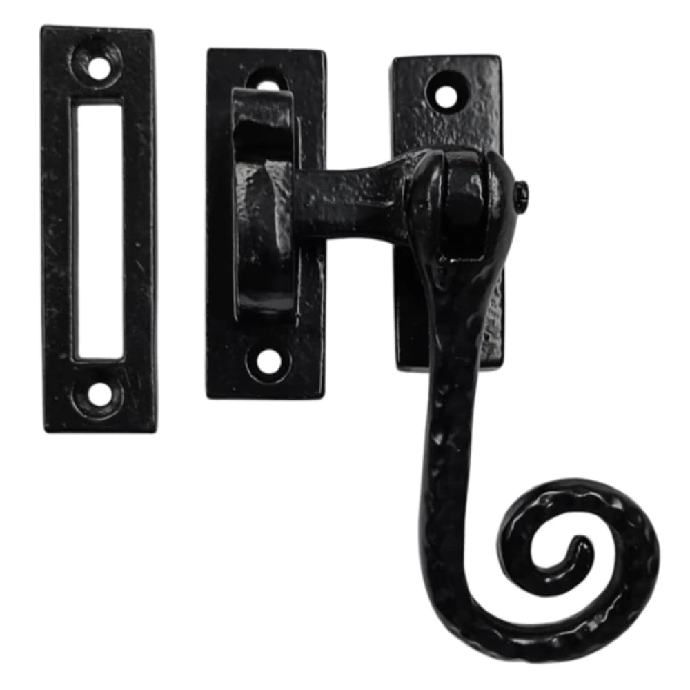 Shristy Hardware ABEL Black Antique Iron Window Fastener (Black Powder Coated Finish)- Supplied as 1 Piece Per Pack
