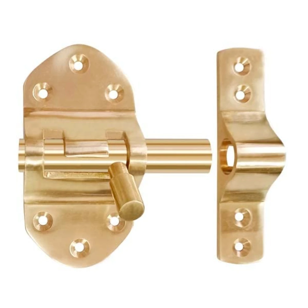 Shristy Hardware 3.5 Inch “Amaziah” Brass Tower Bolt-(Polished Lacquered Finish) - Supplied as 1 Piece per Pack