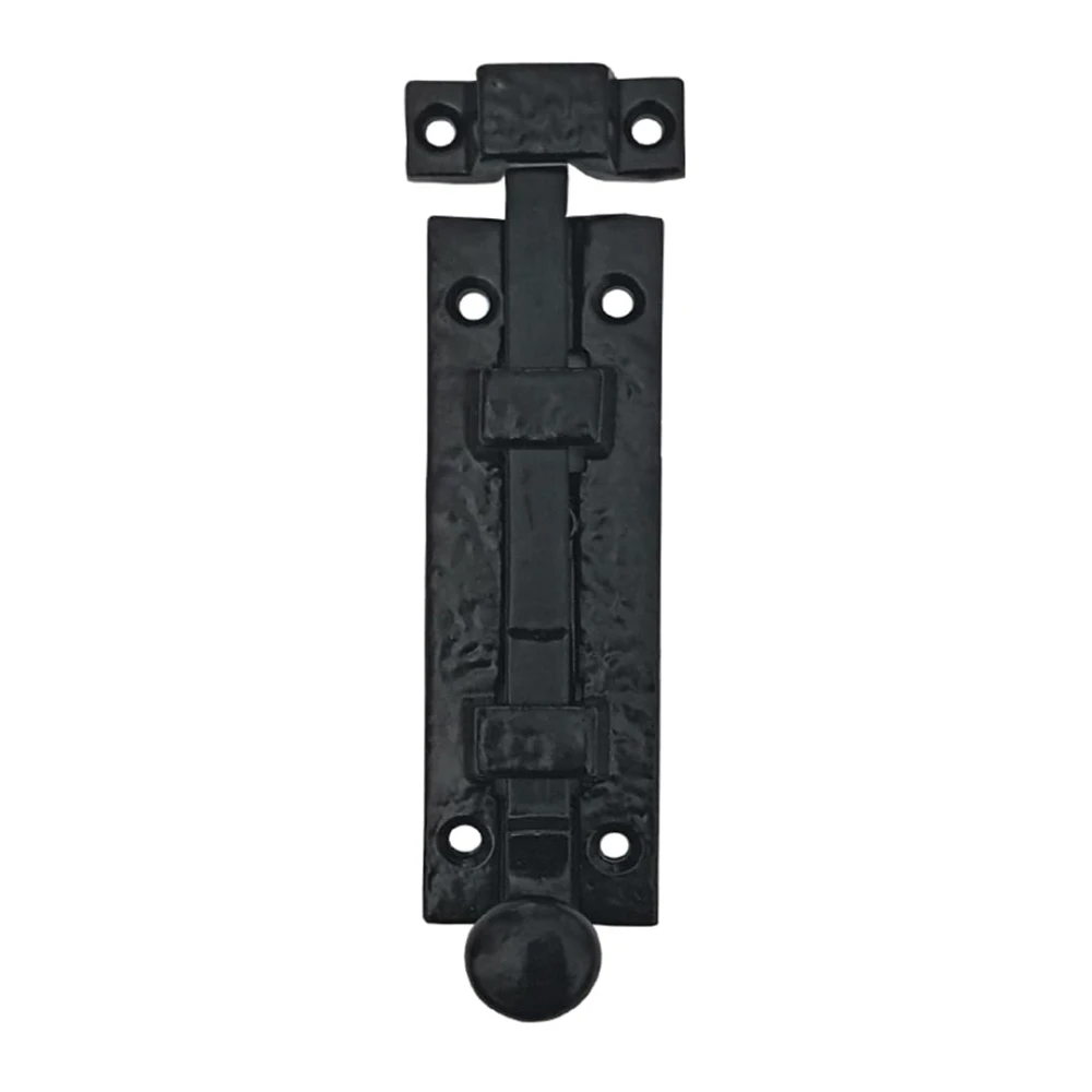 Shristy Hardware 4.5" "Dibzahab Black Antique Iron Door Bolt (Pack of 4 Black Powder Coated Finish)