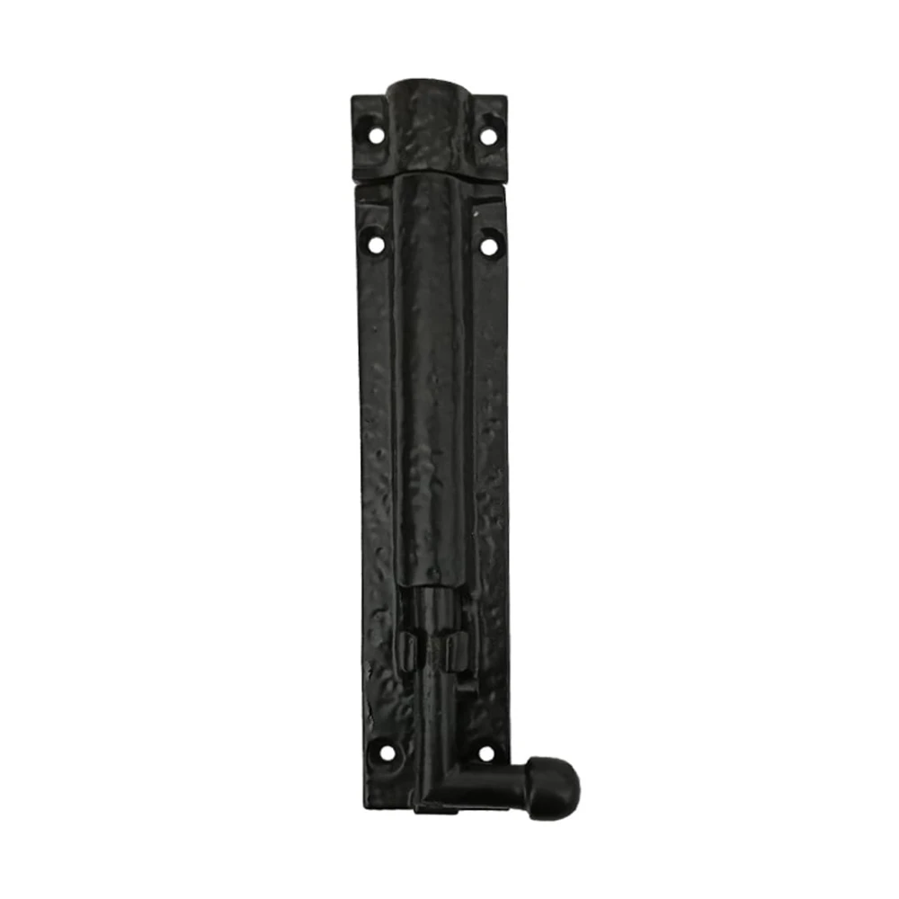 Shristy Hardware 6" "Elishua Black Antique Iron Door Bolt (Pack of 1 Black Powder Coated Finish)