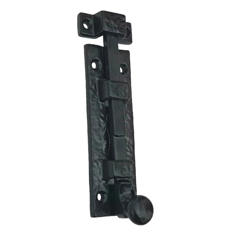 Shristy Hardware 4.5" "Dibzahab Black Antique Iron Door Bolt (Pack of 4 Black Powder Coated Finish)