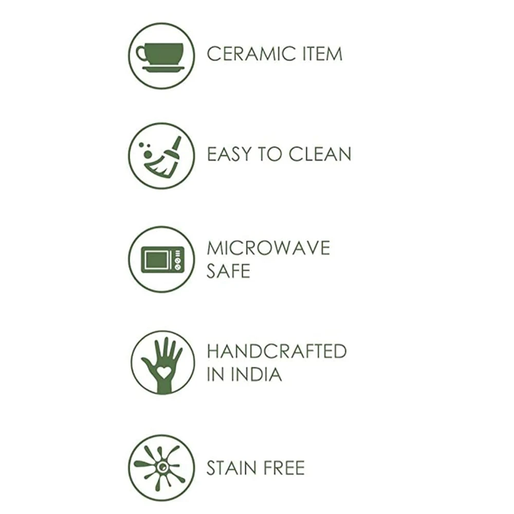 Rudrart Creations Premium Ceramic Floral Hand-Painted Deep Pasta Plate| Soup Plate | Snack Plate |Nodules Plate Size 7 inch |Microwave Safe & Oven Safe |Set of 6 Plates (6)