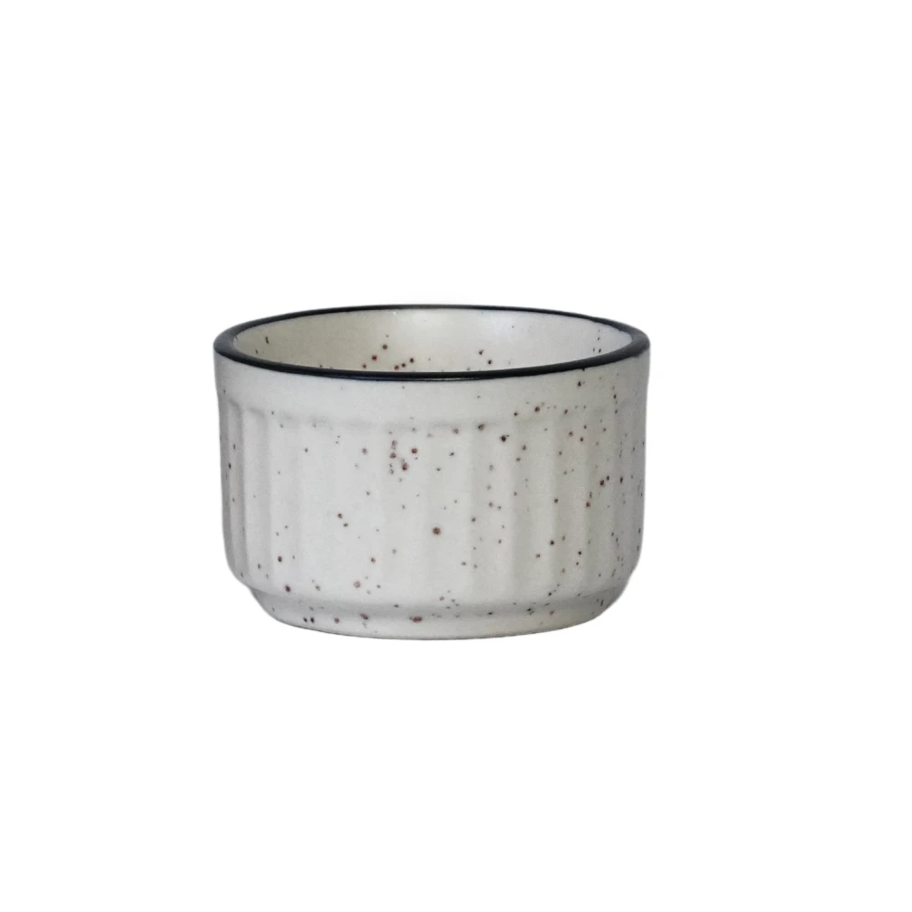 HOUSELA White Ceramic Dip Bowls (50 ml, Set of 6) | Chutney Bowls | Ketchup Bowls | Chutney Bowls | Dip Bowls, White Matte