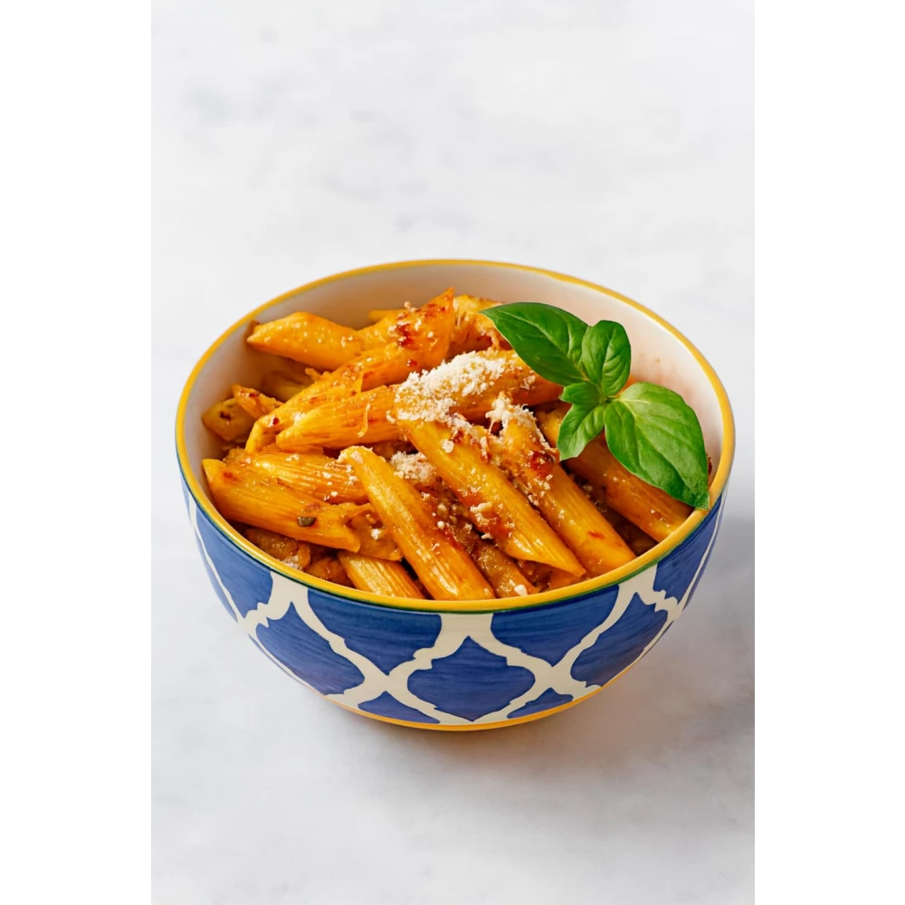 HOUSELA Hand-Painted Umrao Quarter/Moroccan Design Handpainted Bowls Set Ceramic Vegetable Bowl/Dessert Bowl/Soup Bowl (Multicolor, Pack of 2)