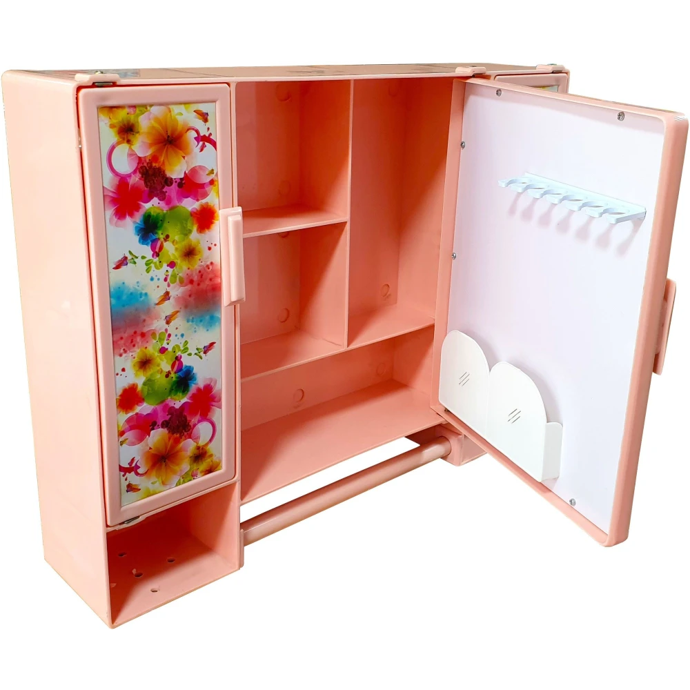 Epraiser (Size: 18 x 14 x 4 Inches, Medium) Fancy Multipurpose Virgin Quality PLastic Tripple Door Storage Cabinet / Medicine Cabinet / Bathroom Mirror Cabinet with two Adjustable Storage Shelves and Extra Towel Rod 18 x 14 x 4 Shelf Bracket (Plastic)