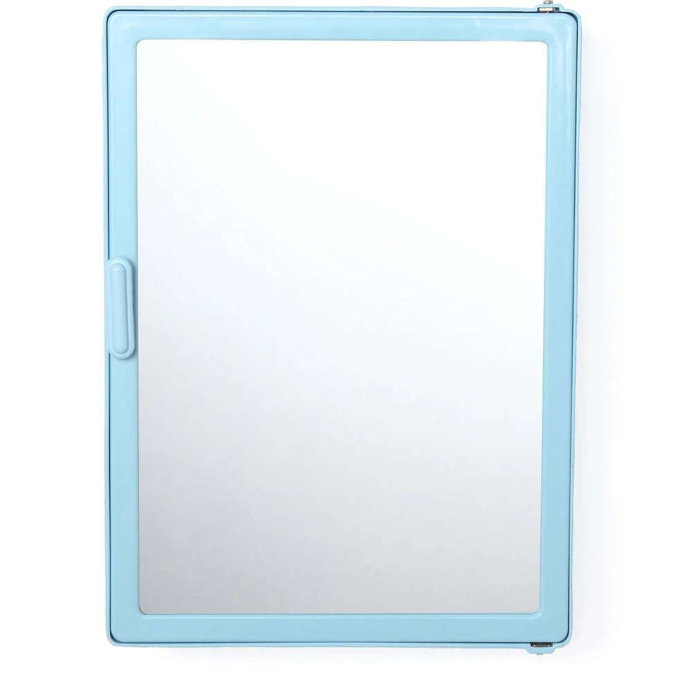 Zahab Bathroom cabinet with mirror Plastic Wall Shelf (Number of Shelves - 4, Blue)