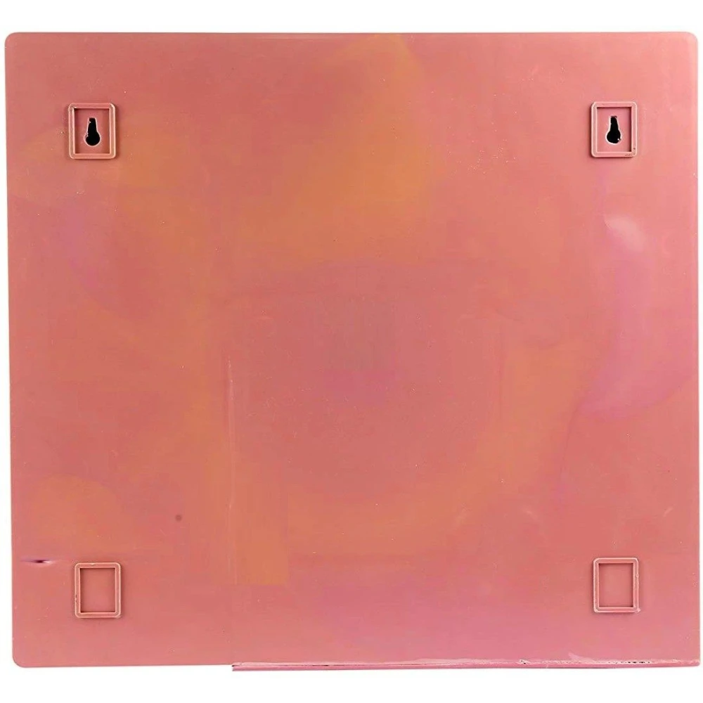 Epraiser ABS Unbreakable Z-BF 109 Bathroom Double Mirror Double Door Cabinet With Storage Chest / Shelves & Extra Shelf,17"X4"X16" Plastic Wall Shelf (Number of Shelves - 8, Pink)