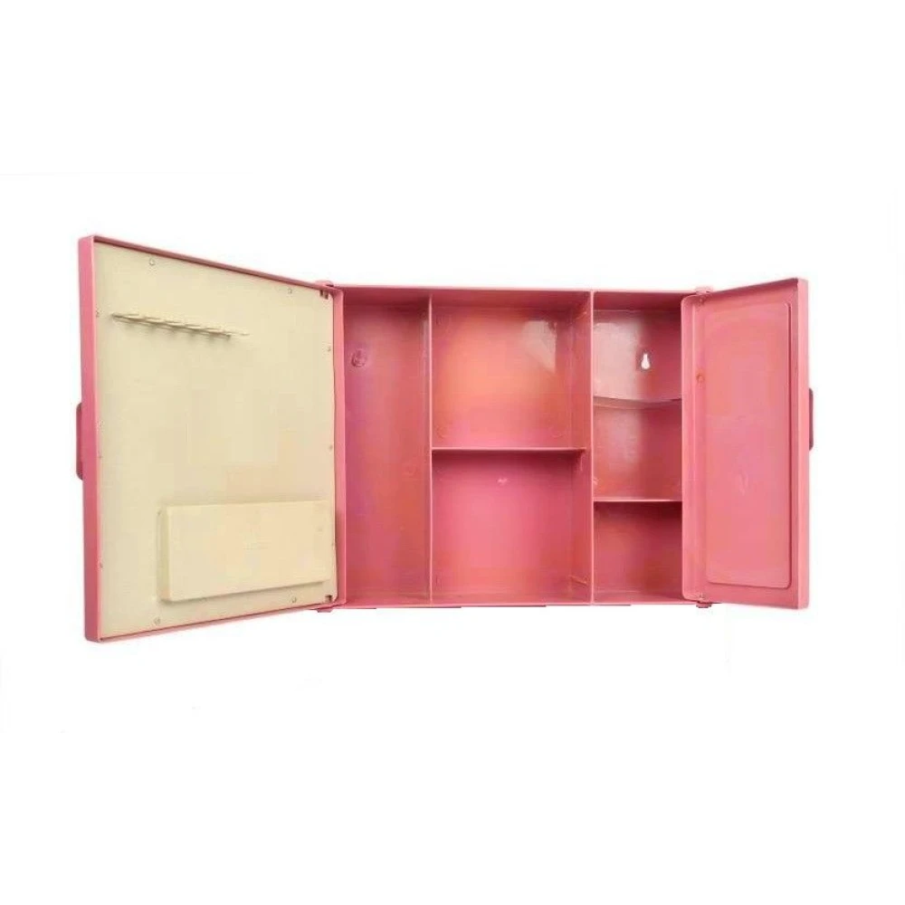Epraiser rack shelf Plastic Wall Shelf (Number of Shelves - 5, Pink)