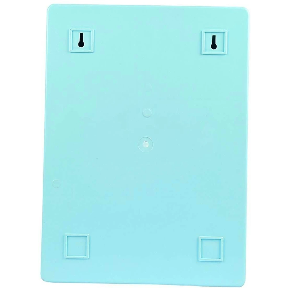 Epraiser ABS Unbreakable Z-GM 104 Bathroom Mirror Single Door Cabinet With Storage Chest / Shelves Full Mirror ,16"X4"X12" Plastic Wall Shelf (Number of Shelves - 4, Blue)