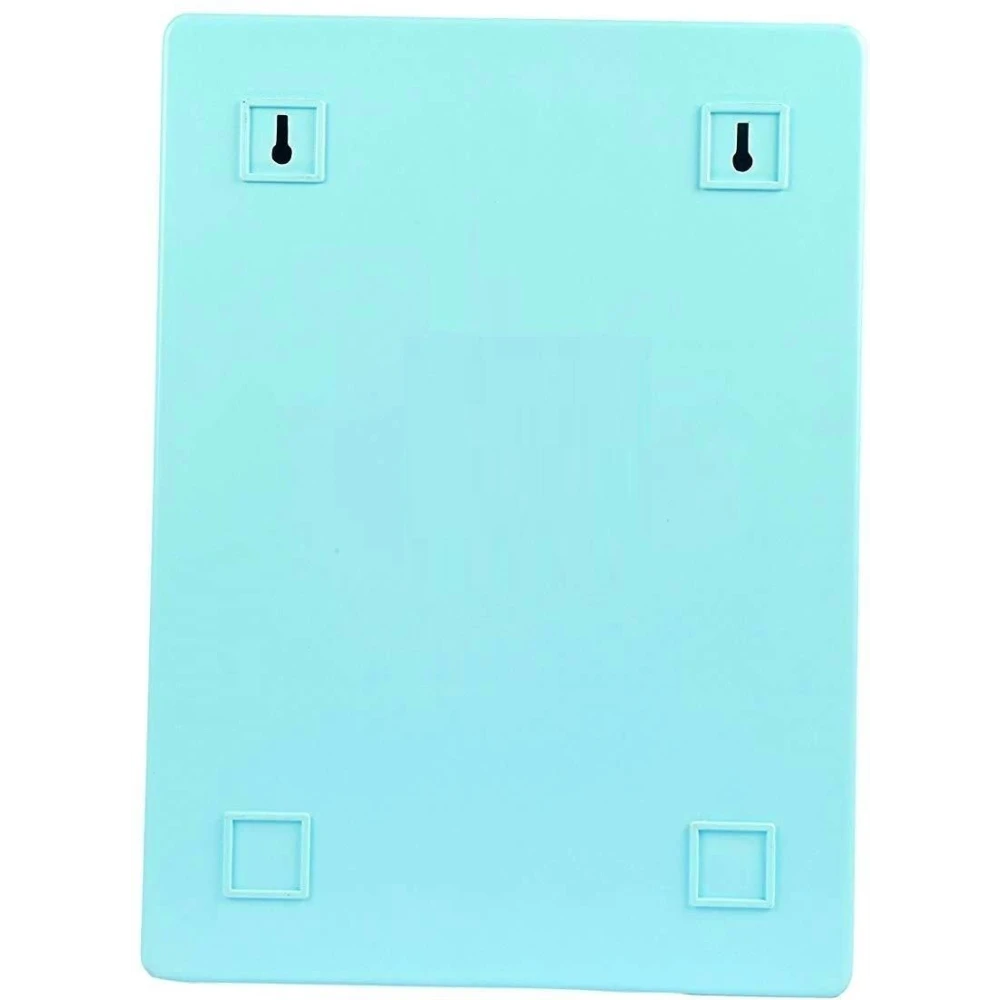 Epraiser Storage Plastic SMALL SIZED BATHROOM Mirror Cabinet, Size:14"X4"X10" Plastic Wall Shelf (Number of Shelves - 4, Blue)