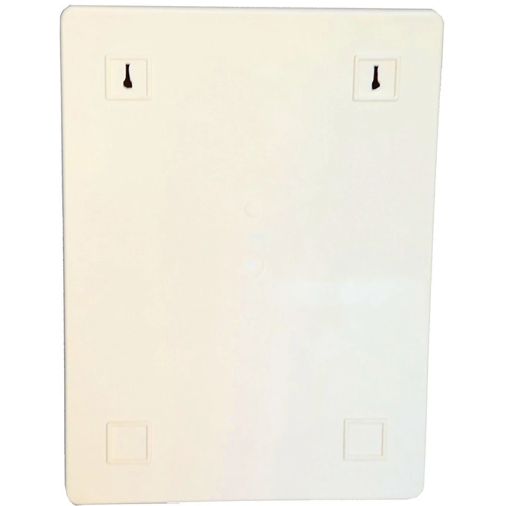 Epraiser Pearl Ivory (Size: 18 x 14 x 5 Inches, Large) Premium Virgin Quality ABS Unbreakable Material Bathroom Mirror Single Door Cabinet with Storage Shelves Plastic Wall Shelf (Number of Shelves - 5, Beige)