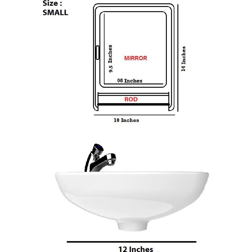 Epraiser (Z-H) ABS Plastic SMALL Cabinet With Rod ,Size:14"X4"X10"(SMALL) Plastic Wall Shelf (Number of Shelves - 3, Blue)