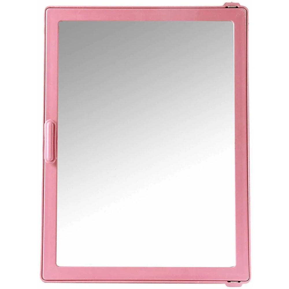 Epraiser ABS Unbreakable Z-S 115 Bathroom Full Mirror Single Door Cabinet With Storage Chest / Shelves 5 inches Deep ,16"X5"X12" Plastic Wall Shelf (Number of Shelves - 4, Pink)