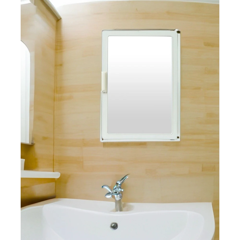 Epraiser SMALL MINI Mirror Storage Wall Cabinet for Bathroom Kitchen Medicines Makeup IVORY COLOR, Wall Hung Box with Mirror, SMALL SIZE, Multiuse Multipurpose Shelf Bracket (Plastic)