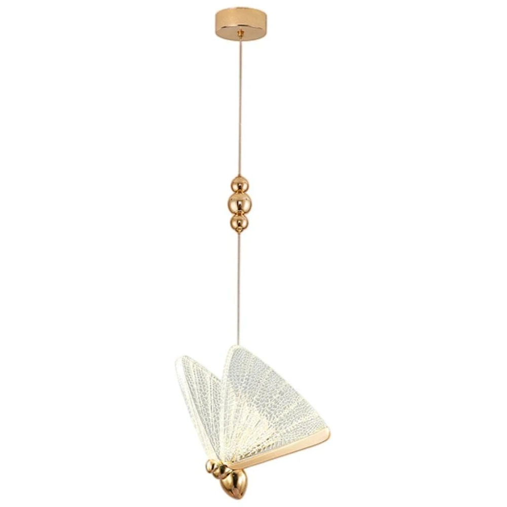 Tryka LED Butterfly Bedside Hanging Pendant Ceiling Lamp- White,Natural White & Warm White, Gold