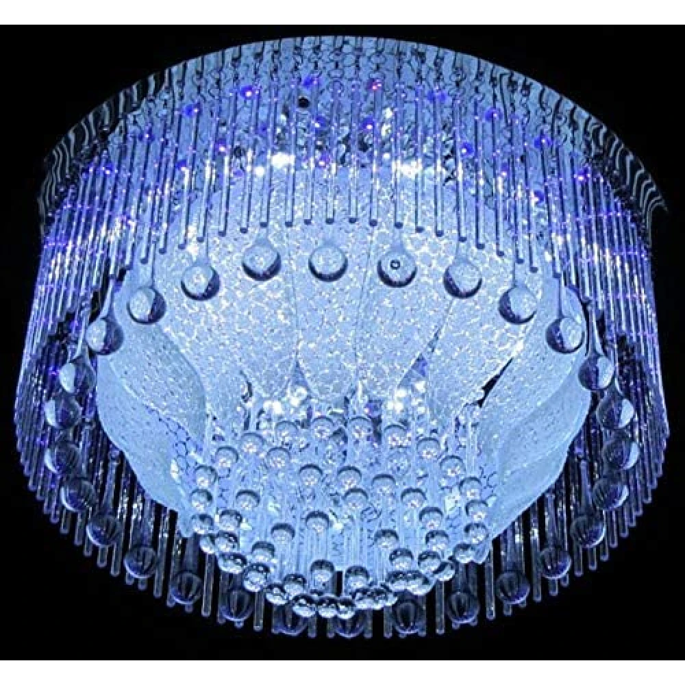 Tryka Chandelier/Jhoomar, LED Ceiling Light 2700 600 MM with 2 Remote Control, Inbuilt Speakers, Pen Drive and Bluetooth connectivity