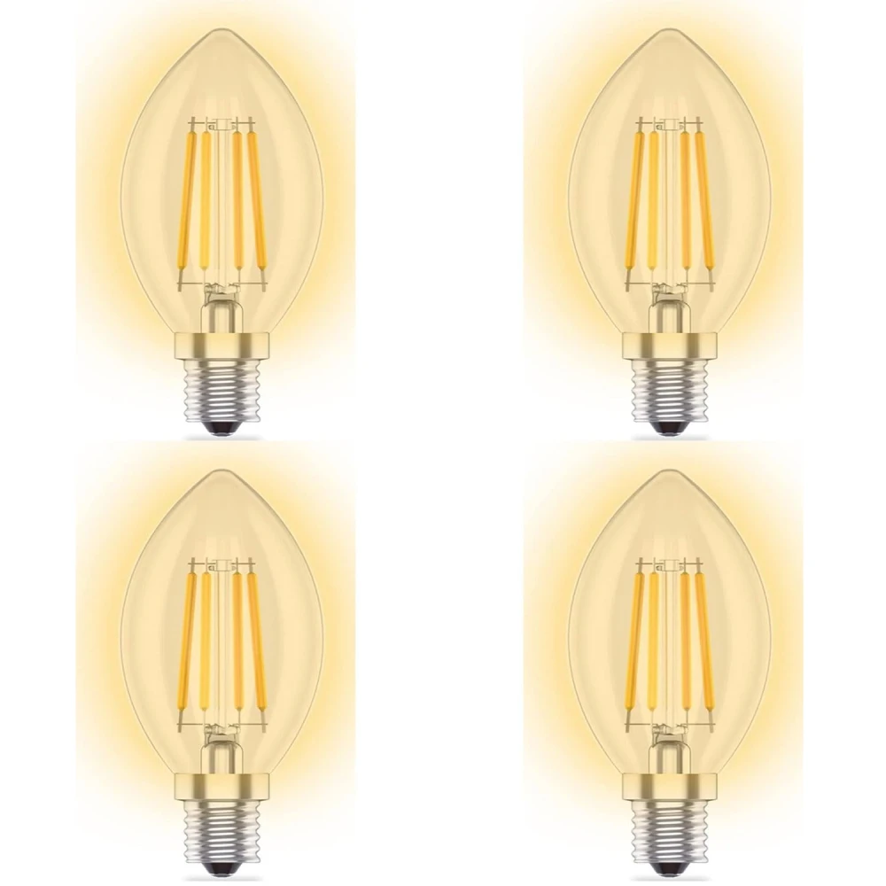 Tryka® E14 LED Candle Bulb, 90% Energy Saving, No Flicker, High CRI, Eye Caring, Suitable for Wall Lamp, Chandelier, Desk Lamp.