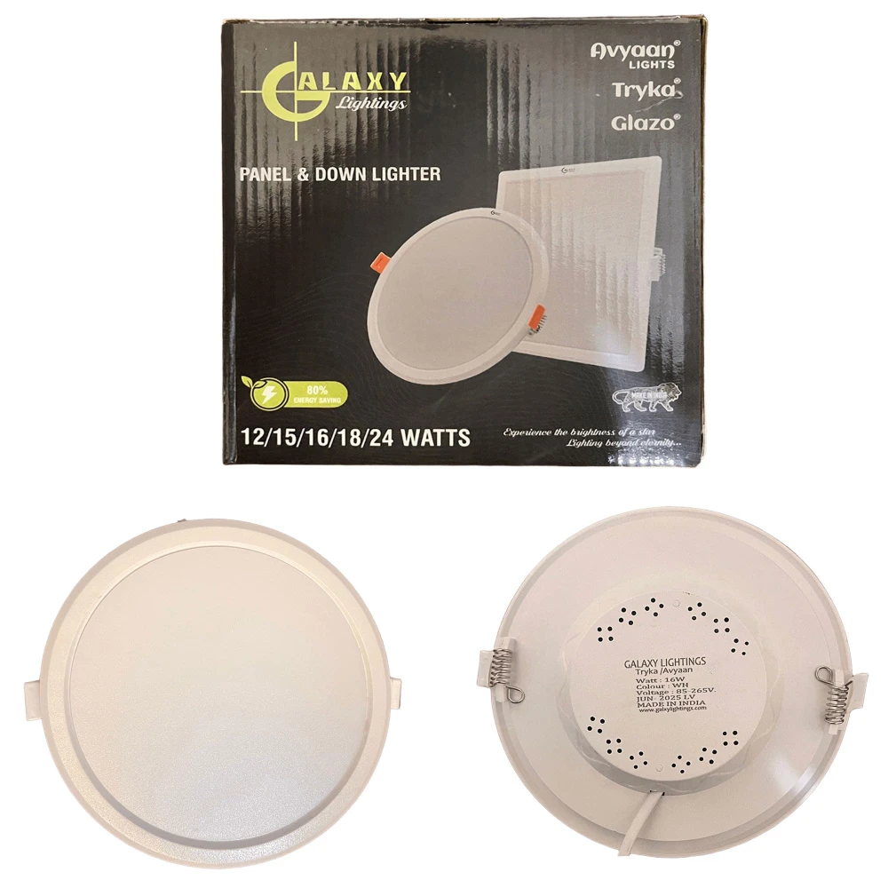 Tryka® 16 Watt Slim Round LED Panel/Ceiling Light Cool White.