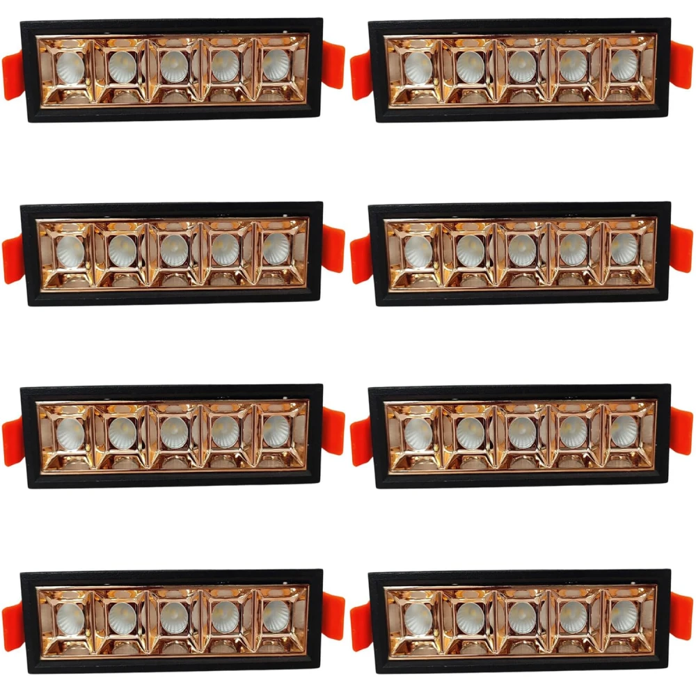 Tryka® Linear LED Spotlight, 10W Natural White, 5-Light Ice Tray Design, Energy Efficient Ceiling Light