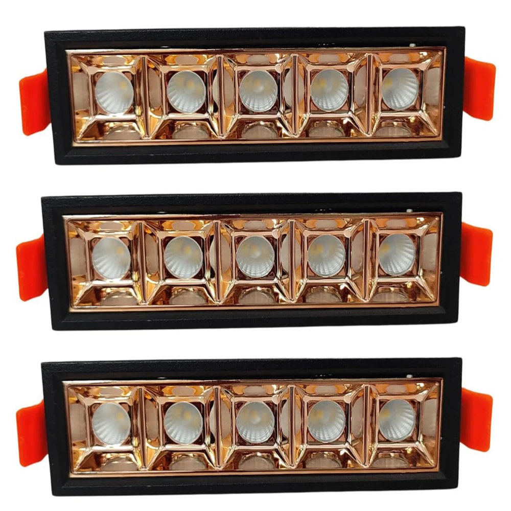 Tryka® Linear LED Spotlight, 10W Natural White, 5-Light Ice Tray Design, Energy Efficient Ceiling Light