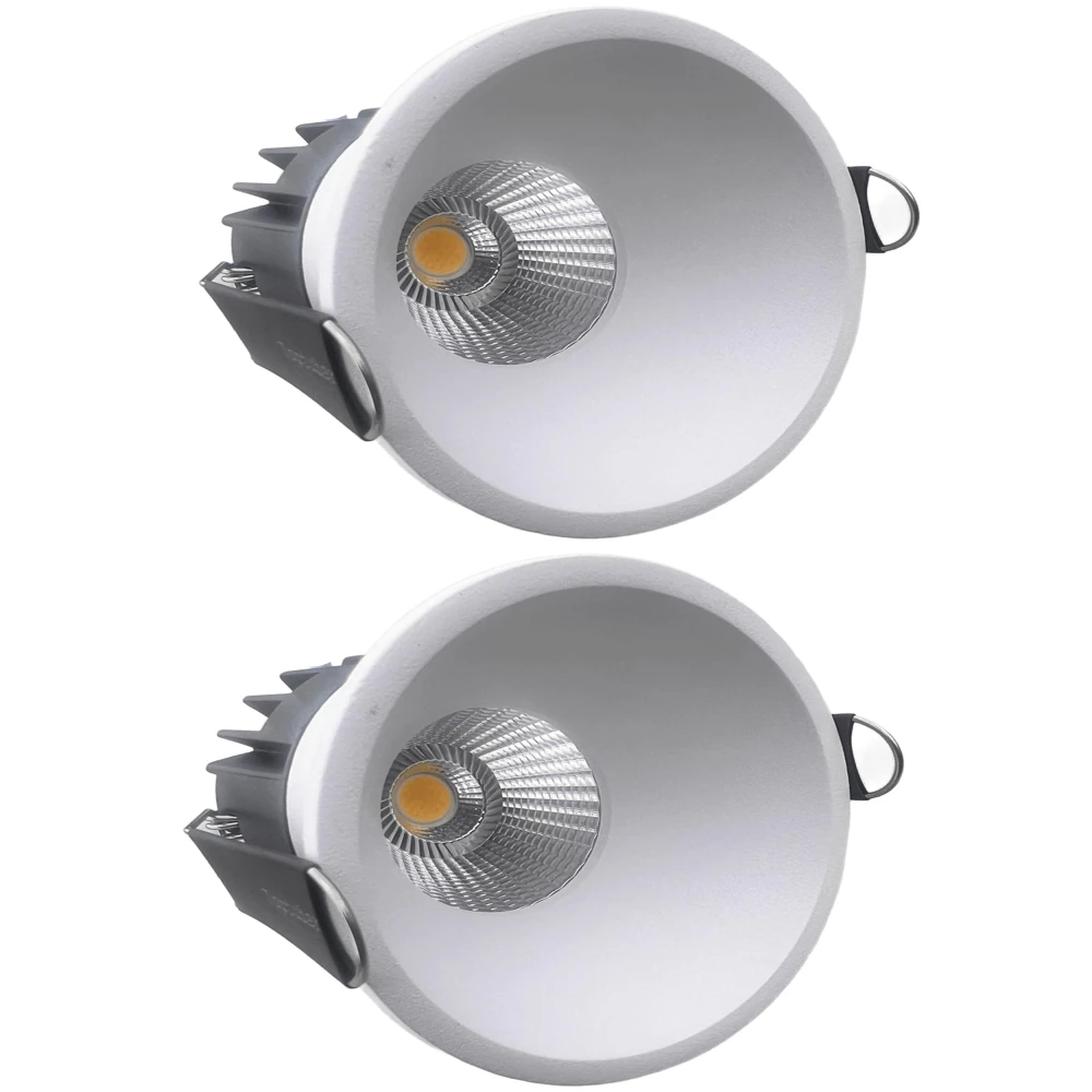 Tryka® 12 watt LED Metal COB Lighs White Body Spot Light (Natural White) 4000K,2.5 x 3.3 Inches, COB Spotlight.
