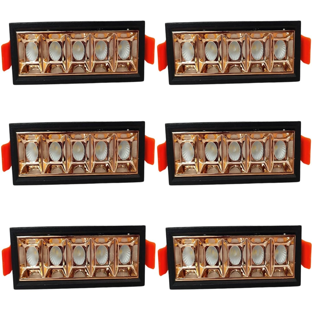 Tryka® Linear LED Spotlight, 10W Natural White, 5-Light Ice Tray Design, Energy Efficient Ceiling Light