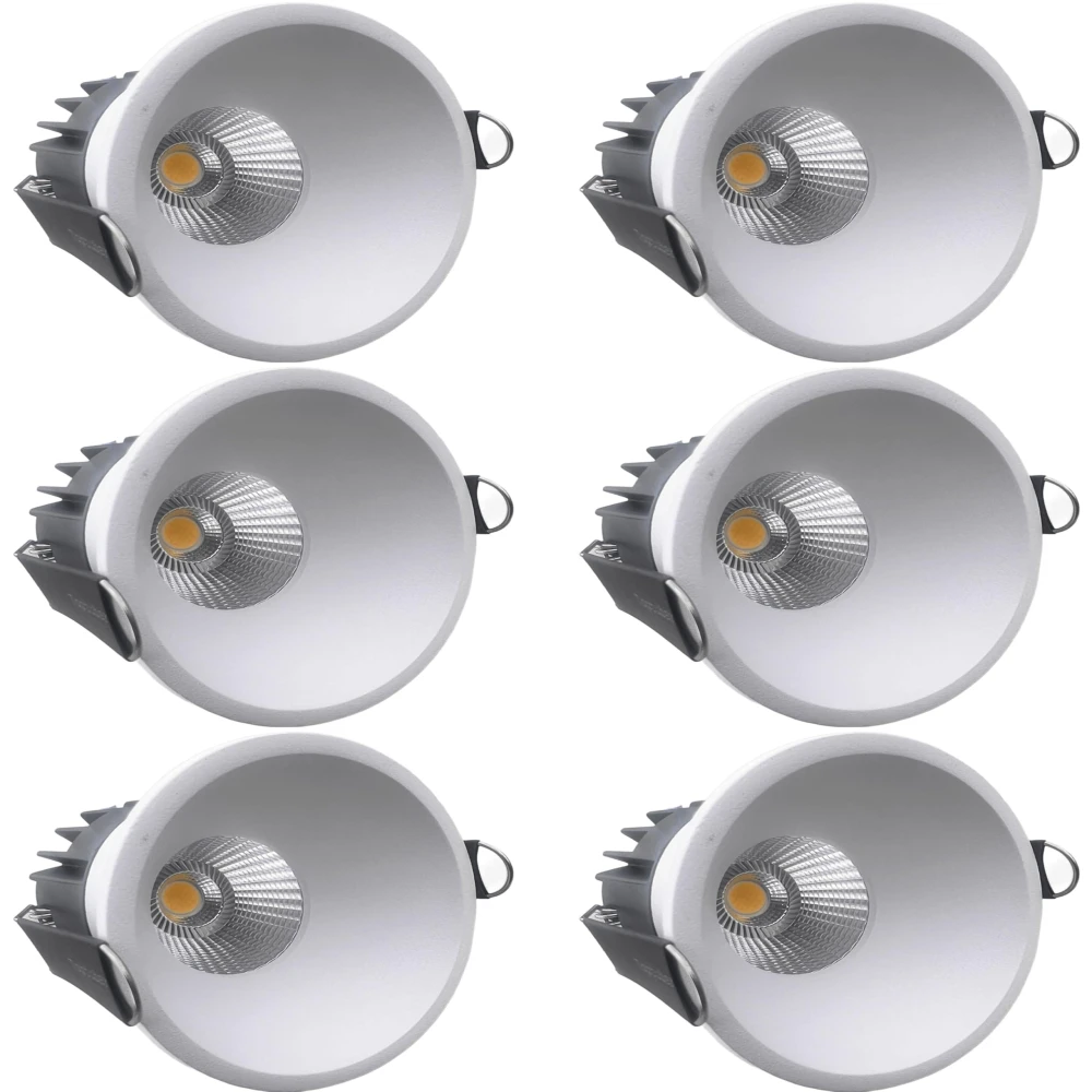 Tryka® 12 watt LED Metal COB Lighs White Body Spot Light (Natural White) 4000K,2.5 x 3.3 Inches, COB Spotlight.
