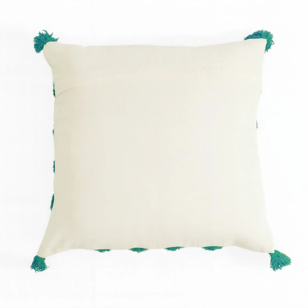 KOSTORICA, Diamond Tufted Bohemian Woven Cushion Covers for Bedroom, Living Room, Home Décor, Office, Sofa, Chair & Couch (Teal Firozi Blue, Sea Green_Pack of 2 Pcs_16x16 Inches)