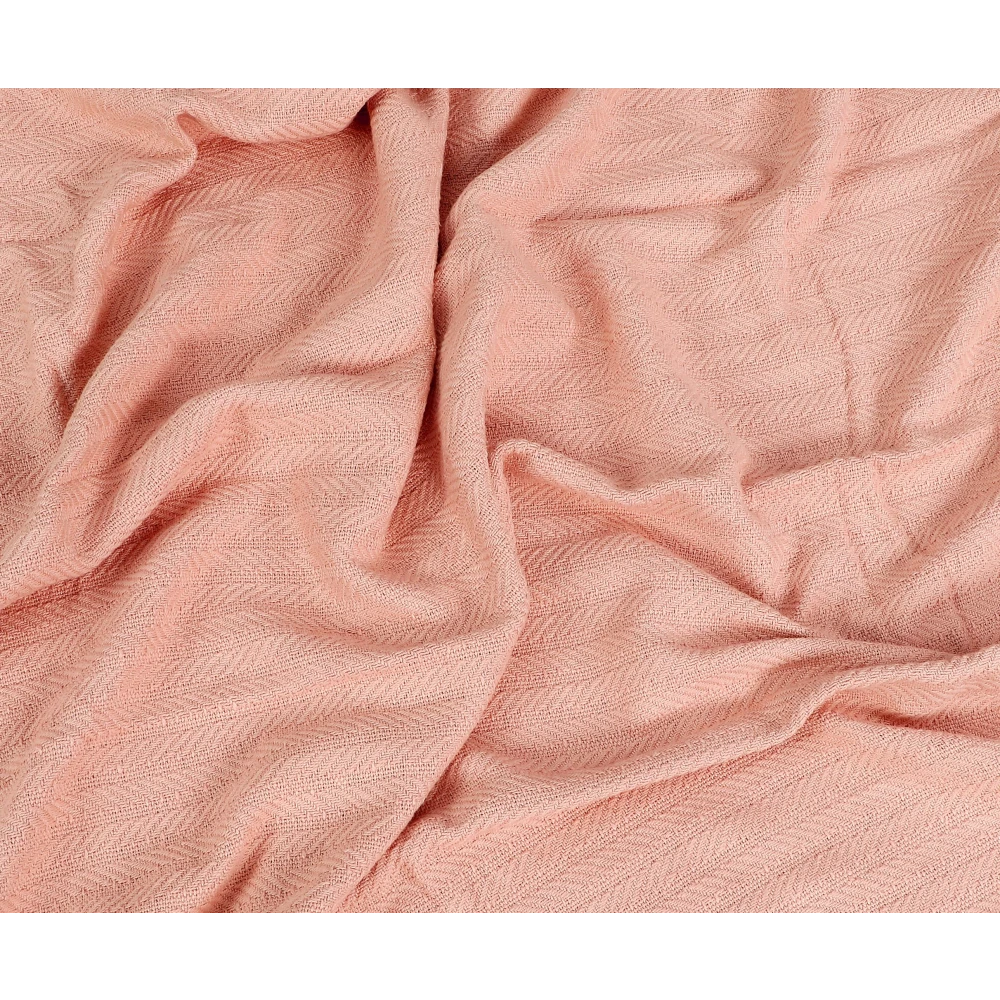 KOSTORICA, Herringbone Chevron Stripe Bohemian Woven Fringes Texture Cushion Covers for Bedroom, Living Room, Home Décor, Office, Chair, Sofa & Couch (Pink_Pack of 2 Pcs_16x16 Inches)