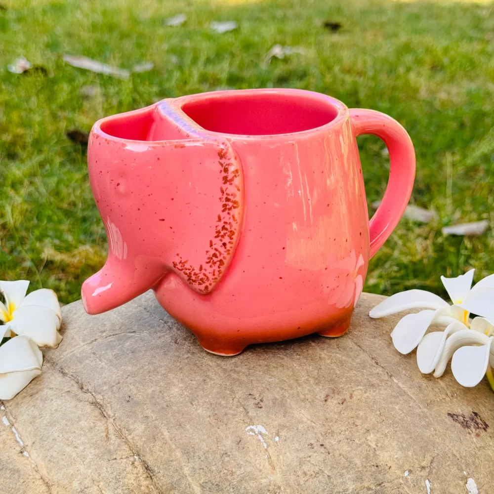Elephant Ceramic Coffee Mug – Cute Animal Tea Cup for Home & Office