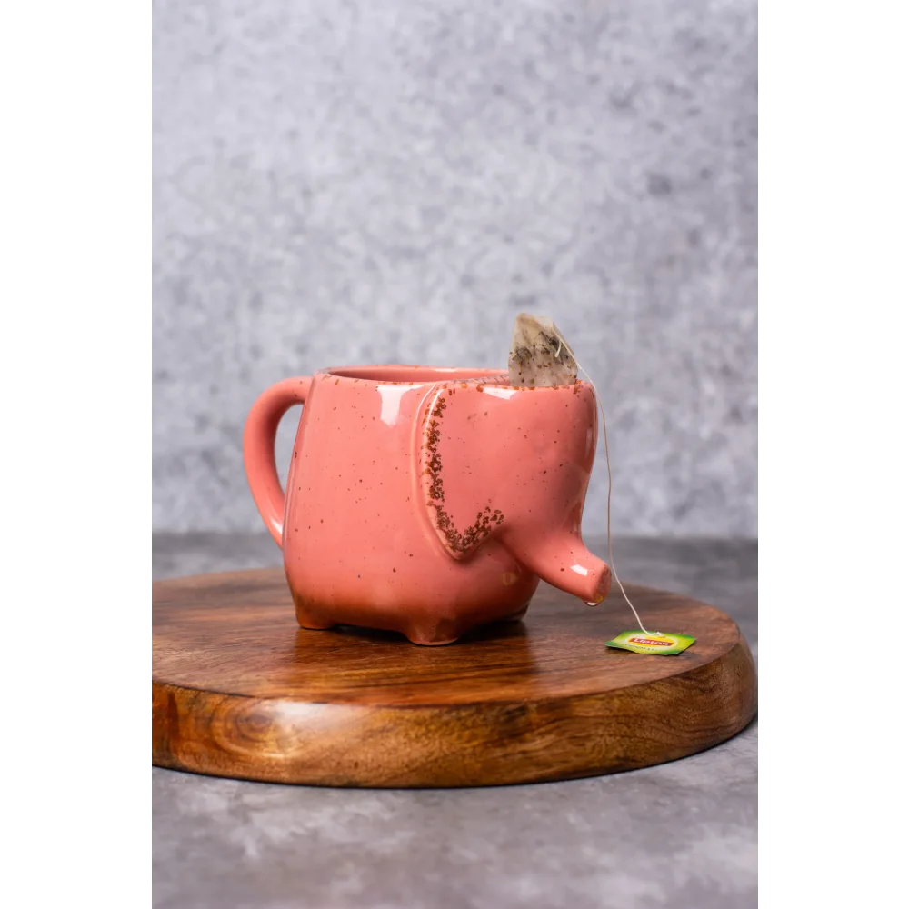Elephant Ceramic Coffee Mug – Cute Animal Tea Cup for Home & Office