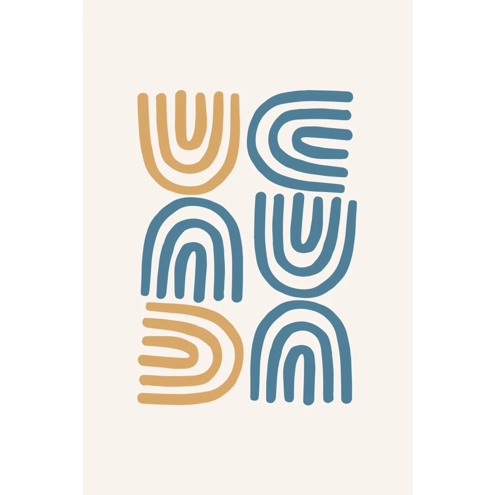 FURNISHUB DECORATIONS Crafty Lines Canvas - Canvas Painting Office Home Wall Decor Framed Gift