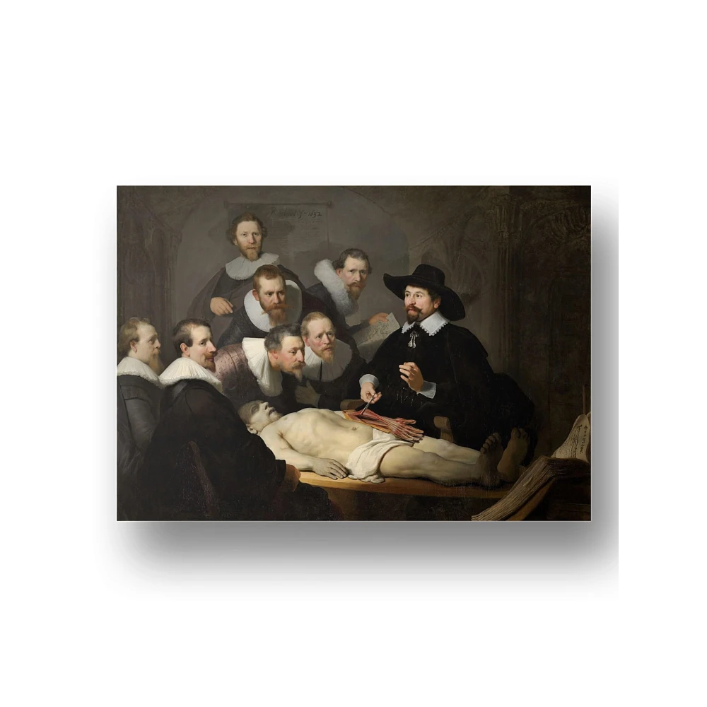 Rembrandt-The Anatomy Lesson of Dr Nicolaes Tulp Canvas Print | Masterpiece of Baroque Realism