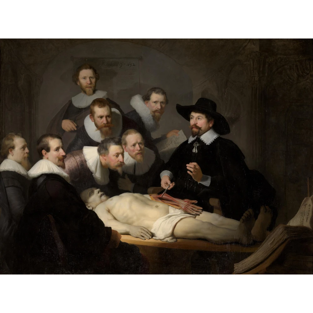 Rembrandt-The Anatomy Lesson of Dr Nicolaes Tulp Canvas Print | Masterpiece of Baroque Realism