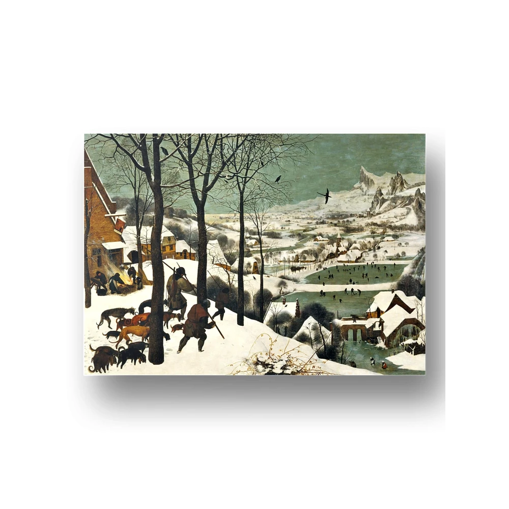 Furnishub Decor Hunters in the Snow - Pieter Bruegel the Elder Canvas Print | Iconic Landscape of Renaissance Art